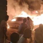 जामताड़ा : मिहिजाम के हटिया हांडीपाड़ा में भीषण आग, चार पहिया वाहन जलकर राख