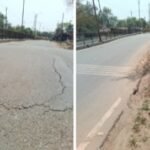 धनबाद : धनबाद-रांची मुख्य मार्ग के केंदुआडीह में सड़क धंसी, आवागमन बाधित, मचा हड़कंप