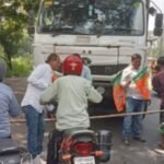 झरिया : भाजपाइयों ने किया सड़क जाम