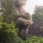 झरिया : बरारी 6 नंबर में जोरदार आवाज के साथ धंसी धरती, उठने लगी आग की लपटें और धुएं का गुब्बार