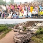 झरिया : ओबी गिराकर मुख्य सड़क बंद करने से भड़के लोग, छाता धौड़ा में अनिश्चितकालीन सड़क जाम